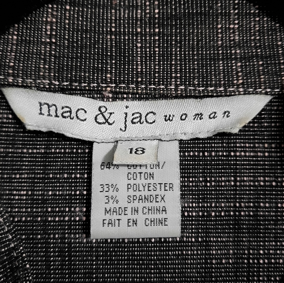 Mac +Jac Woman Black Denim Jacket - Picture 10 of 11